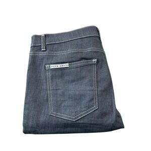 Blue Delta‎ Smooth Gray Indigo Mens Denim Bespoke Jeans Size 36x27